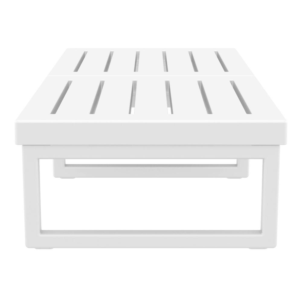 Mykonos Rectangle Lounge Table White. Picture 3