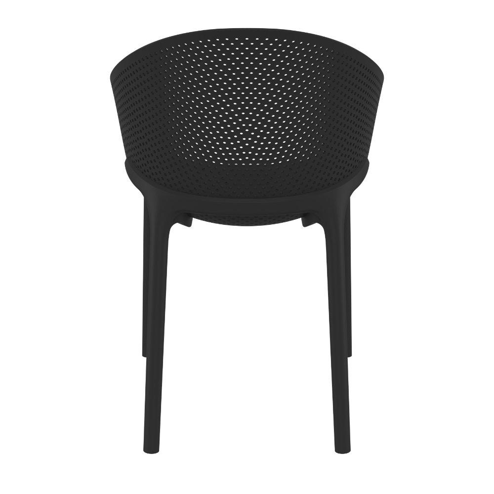 Sky Pro Stacking Dining Chair Black. Picture 5