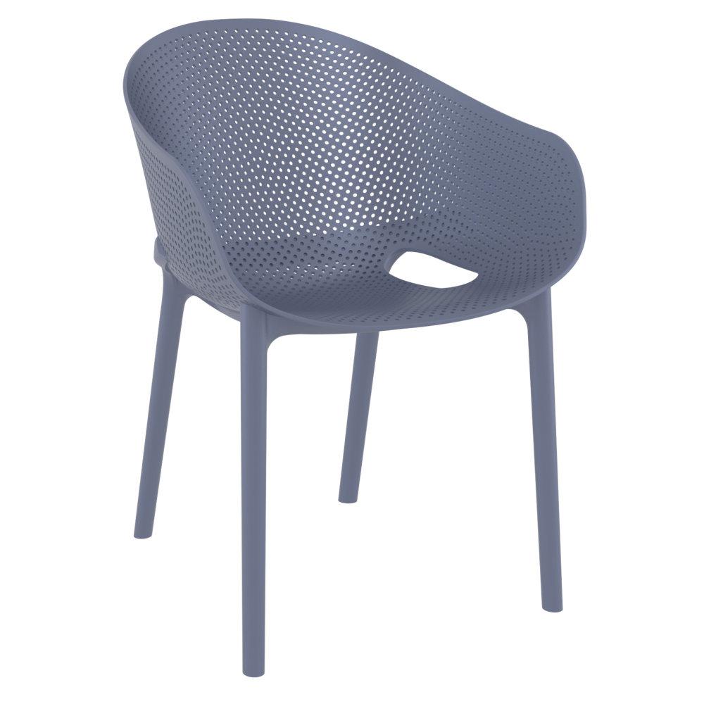 Sky Pro Stacking Dining Chair Gray. The main picture.