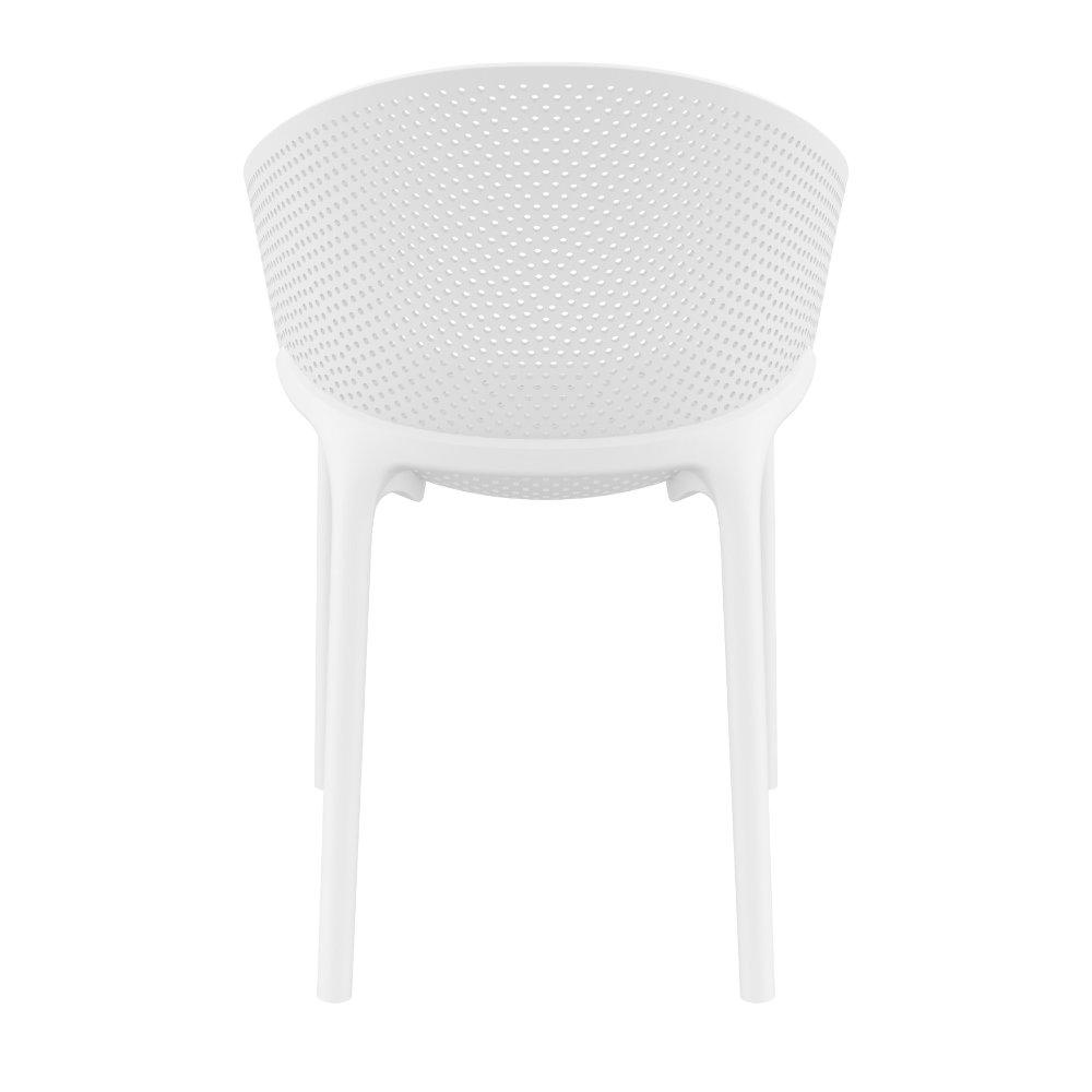 Sky Pro Stacking Dining Chair  White. Picture 5