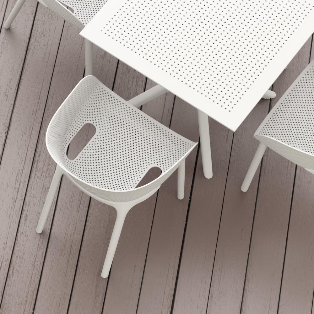 Sky Pro Stacking Dining Chair  White. Picture 8