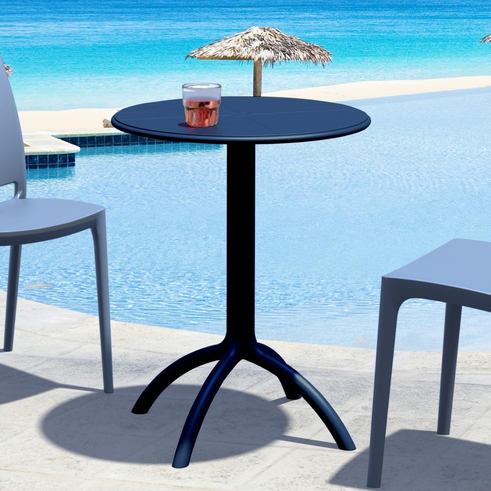 Octopus Round Bistro Table Black. Picture 2