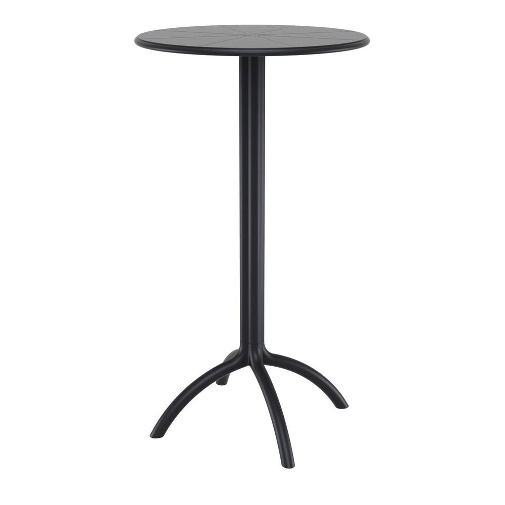 Octopus Round Bar Table Black. Picture 1