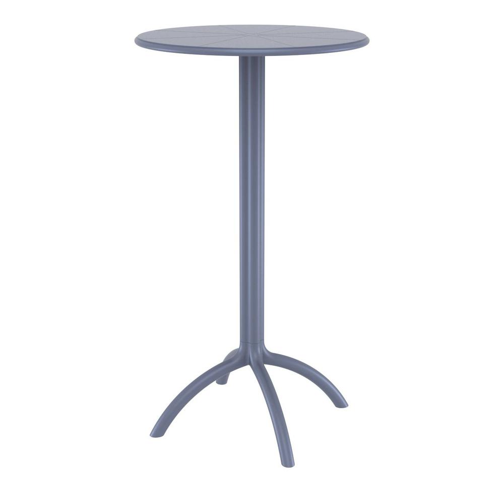 Octopus Round Bar Table Dark Gray. Picture 1