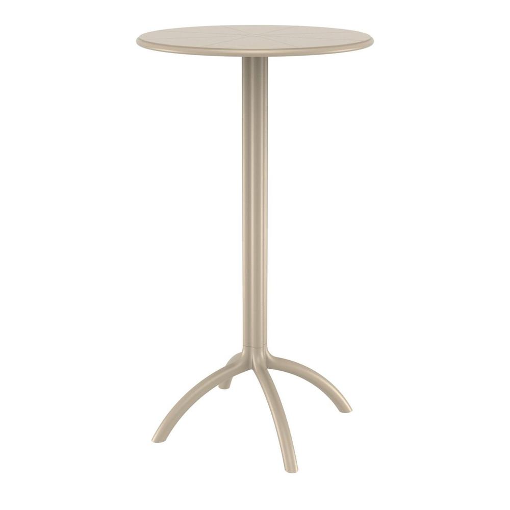 Octopus Round Bar Table Taupe. Picture 1
