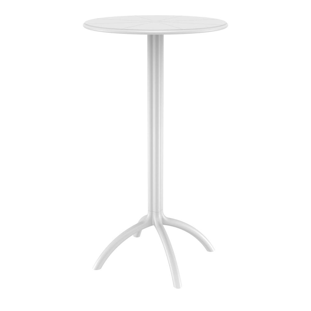 Octopus Round Bar Table White. Picture 1