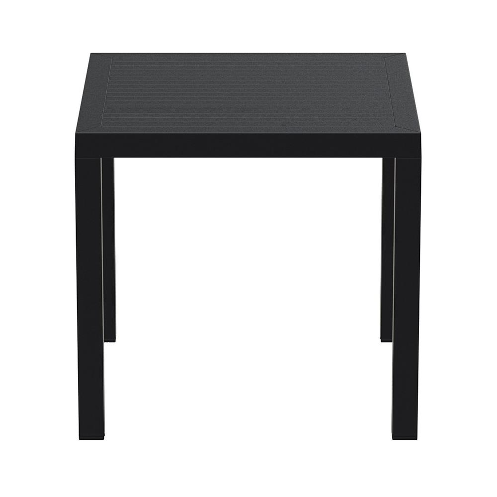 Ares Resin Square Dining Table Black 31 inch. Picture 2