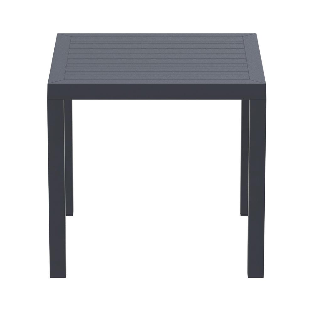 Ares Resin Square Dining Table Dark Gray 31 inch. Picture 2