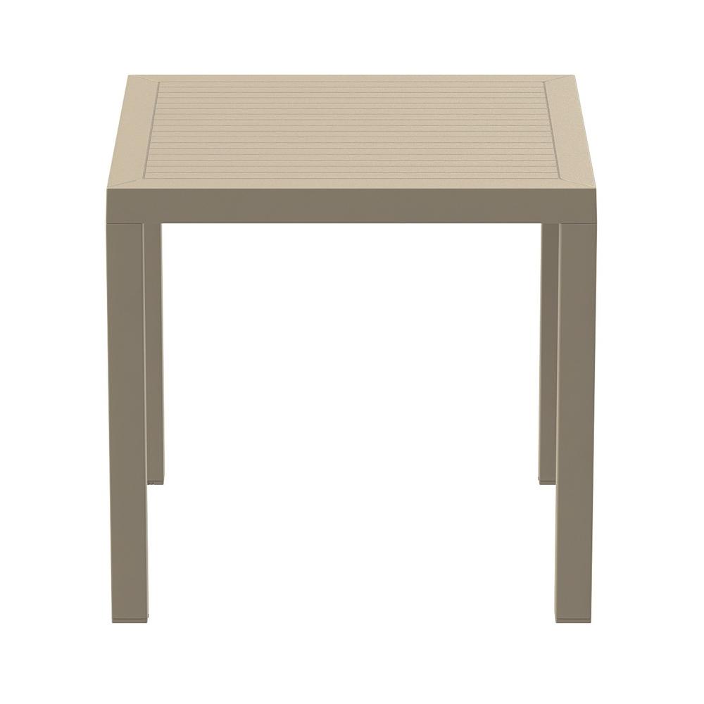 Ares Resin Square Dining Table Taupe 31 inch. Picture 2