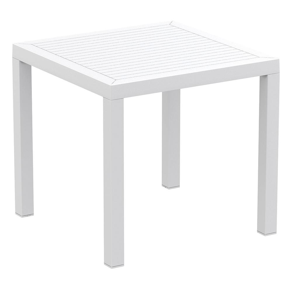 Ares Resin Square Dining Table White 31 inch. Picture 1