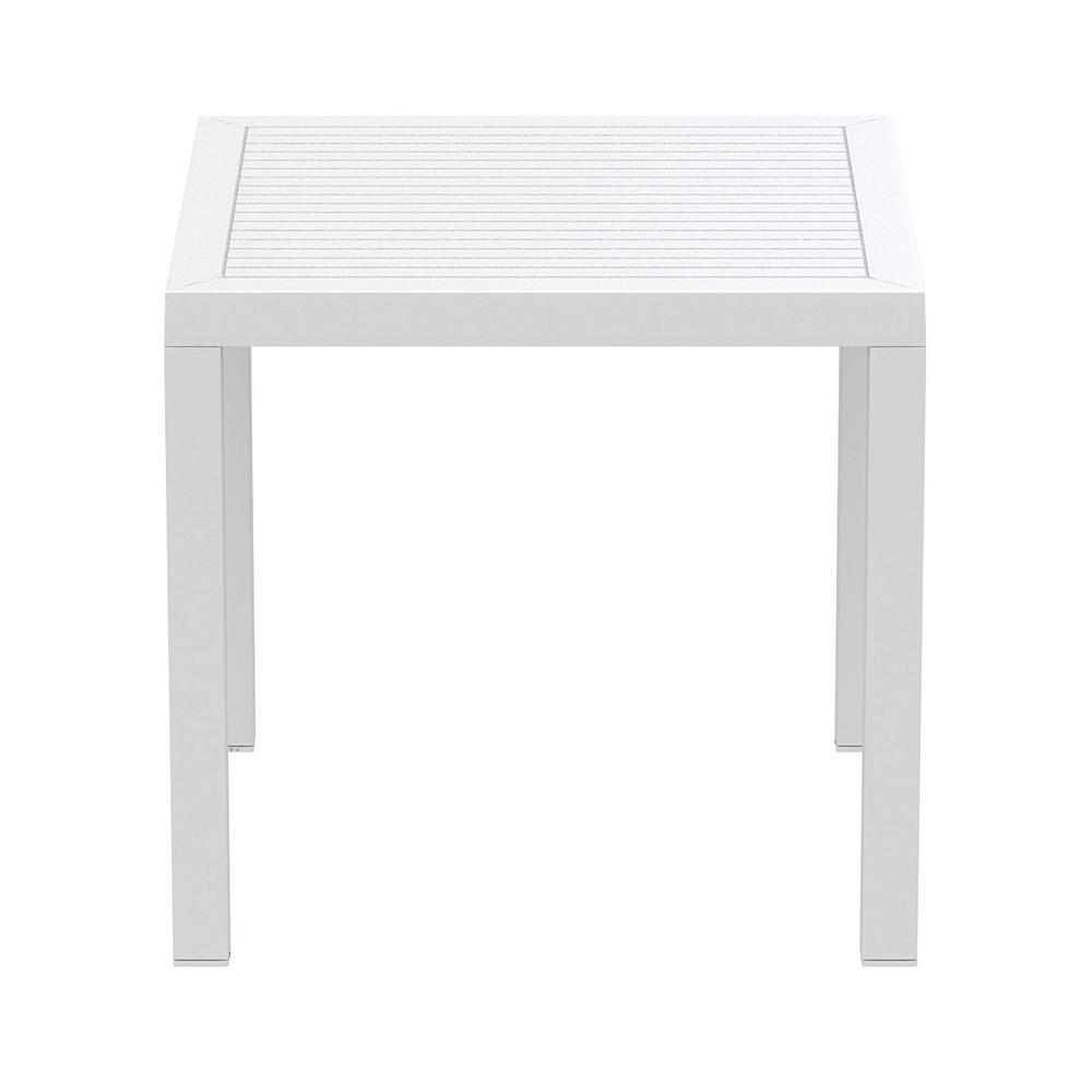 Ares Resin Square Dining Table White 31 inch. Picture 2