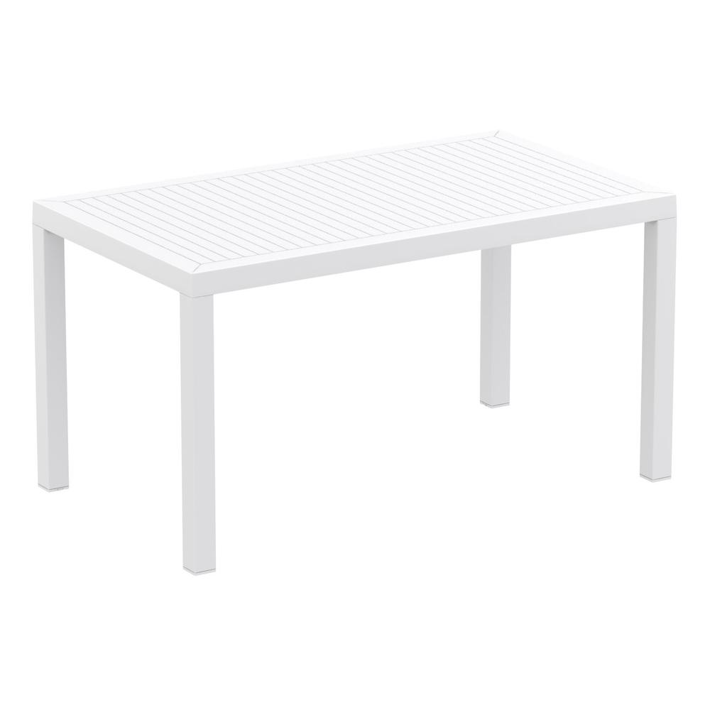 Ares Resin Rectangle Dining Table White 55 inch. The main picture.