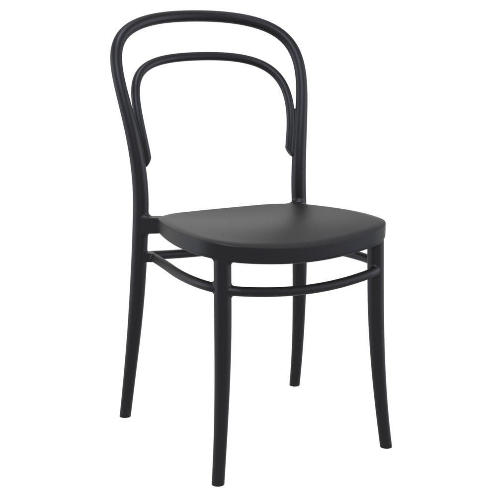 Marie Resin Outdoor Chair Black, set of 2. The main picture.