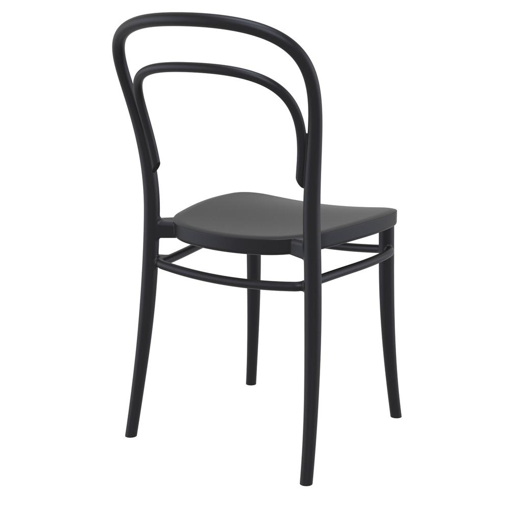 Marie Resin Outdoor Chair Black, set of 2. Picture 2