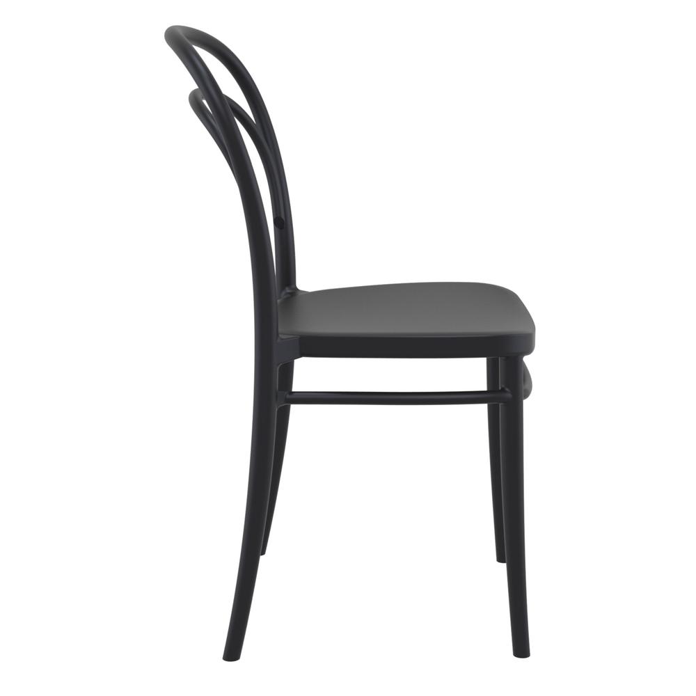 Marie Resin Outdoor Chair Black, set of 2. Picture 4