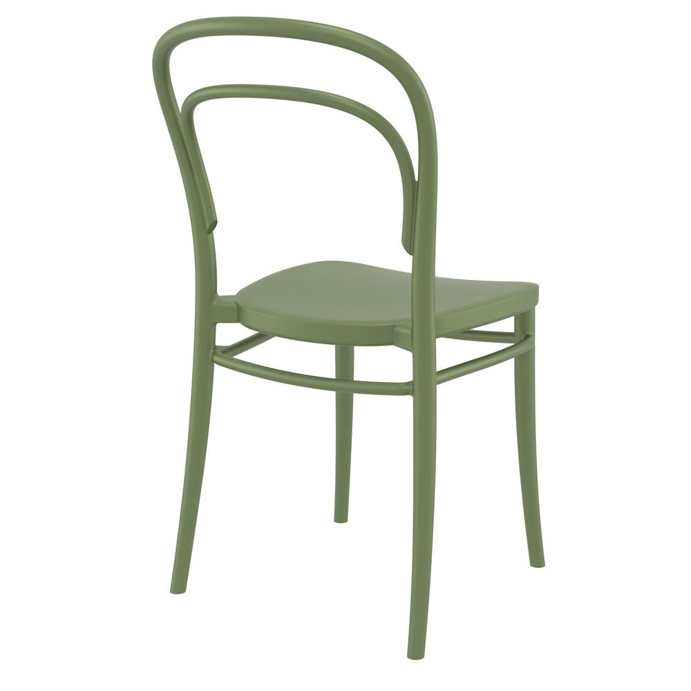Marie Resin Outdoor Chair Olive Green, Set of 2. Picture 2