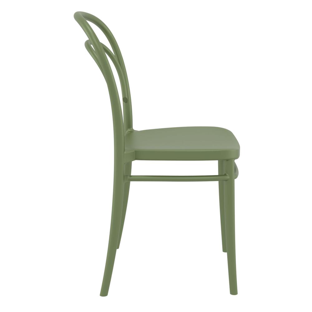 Marie Resin Outdoor Chair Olive Green, Set of 2. Picture 4