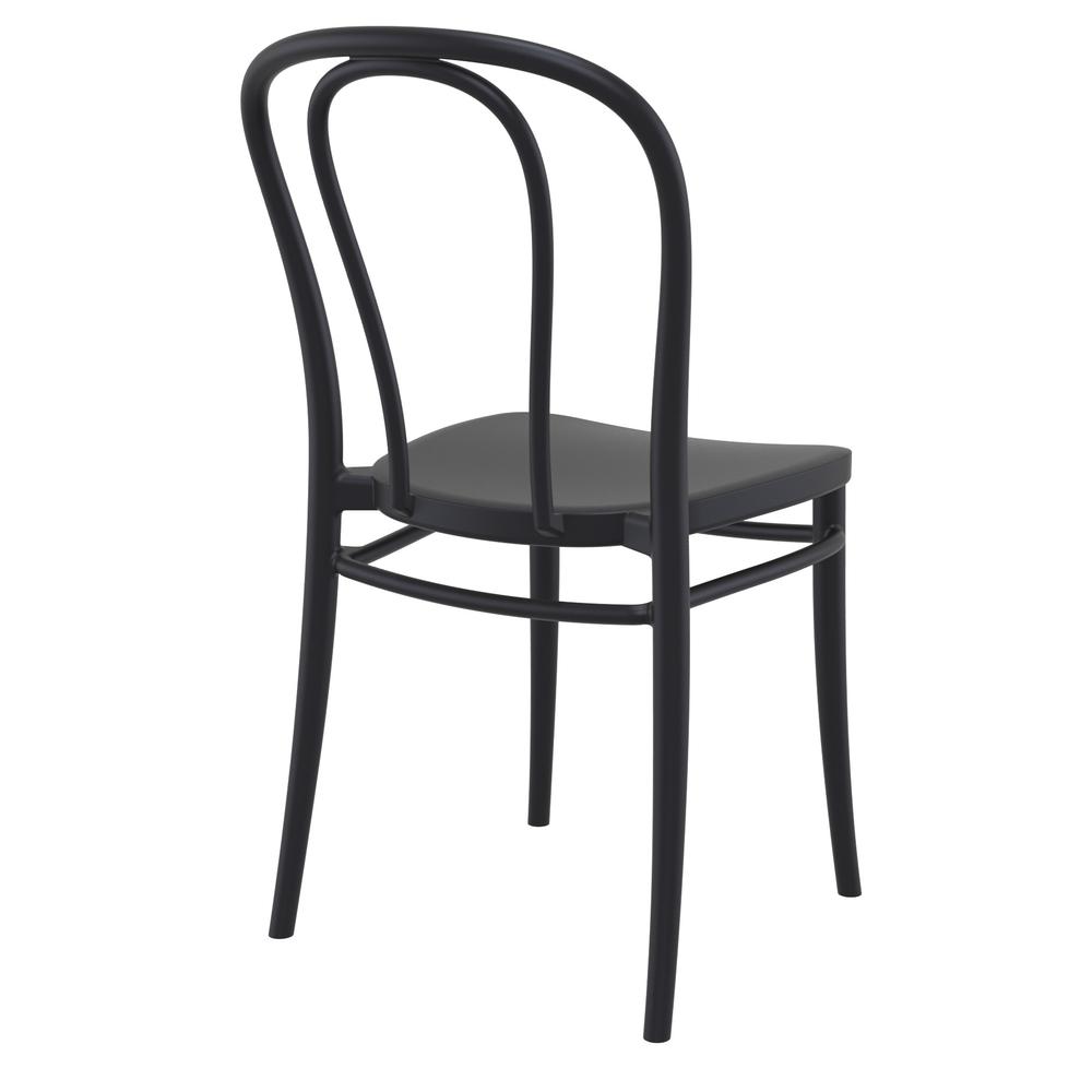 Victor Resin Outdoor Chair Black, Set of 2. Picture 2