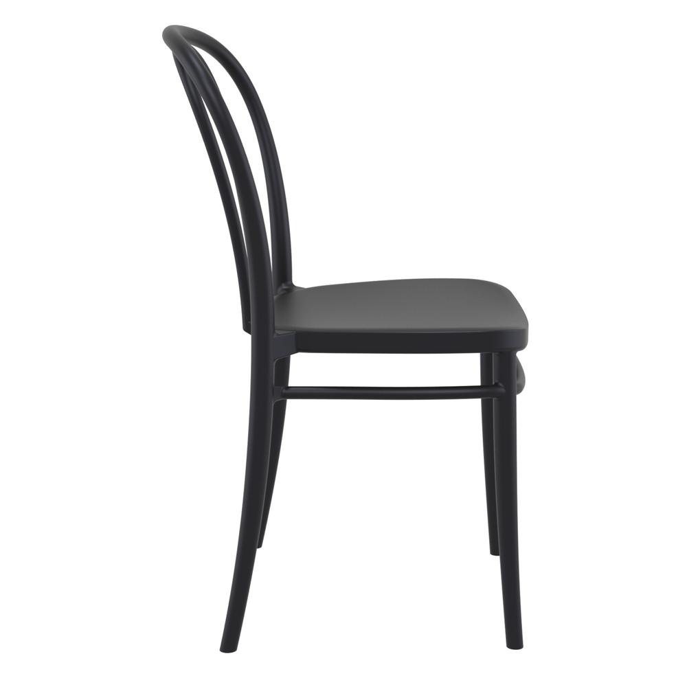 Victor Resin Outdoor Chair Black, Set of 2. Picture 4