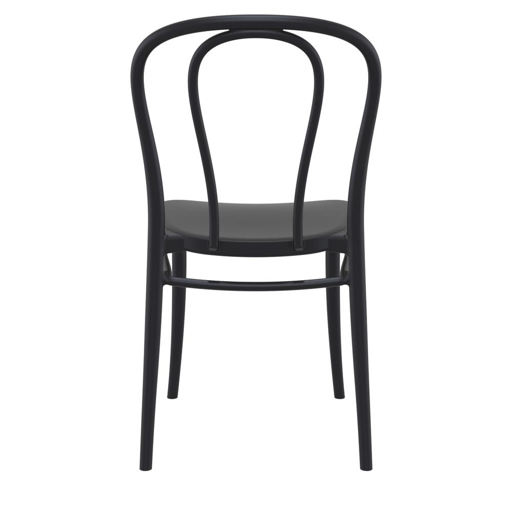 Victor Resin Outdoor Chair Black, Set of 2. Picture 5