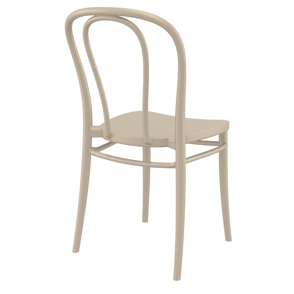 Victor Resin Outdoor Chair Taupe, Set of 2. Picture 2