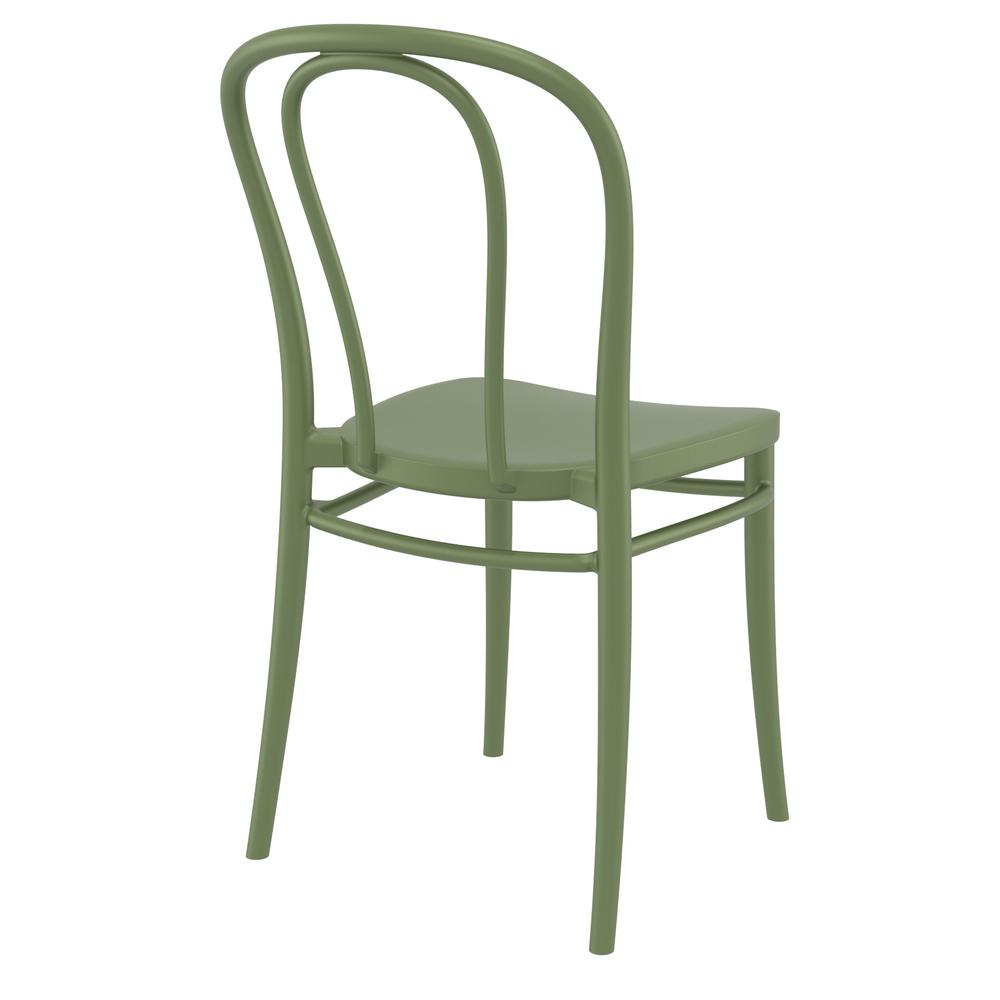 Victor Resin Outdoor Chair Olive Green, set of 2. Picture 2