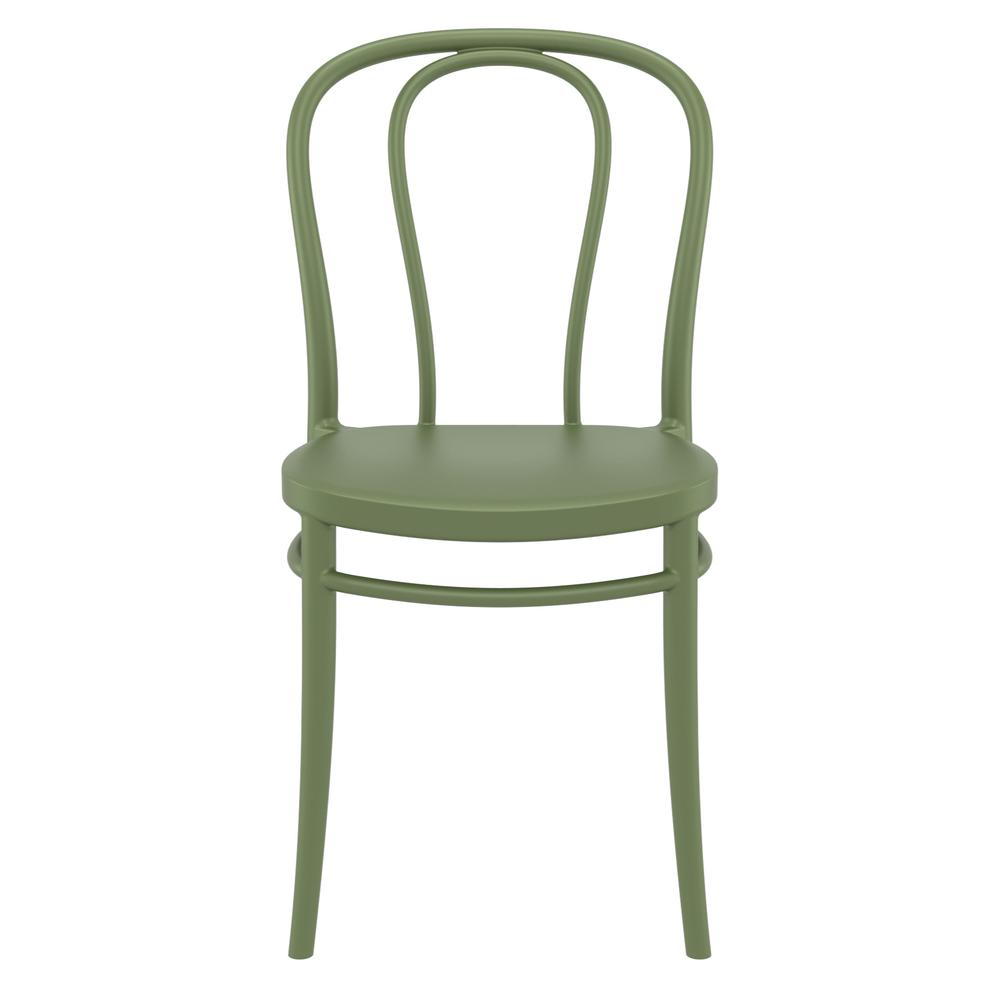 Victor Resin Outdoor Chair Olive Green, set of 2. Picture 3