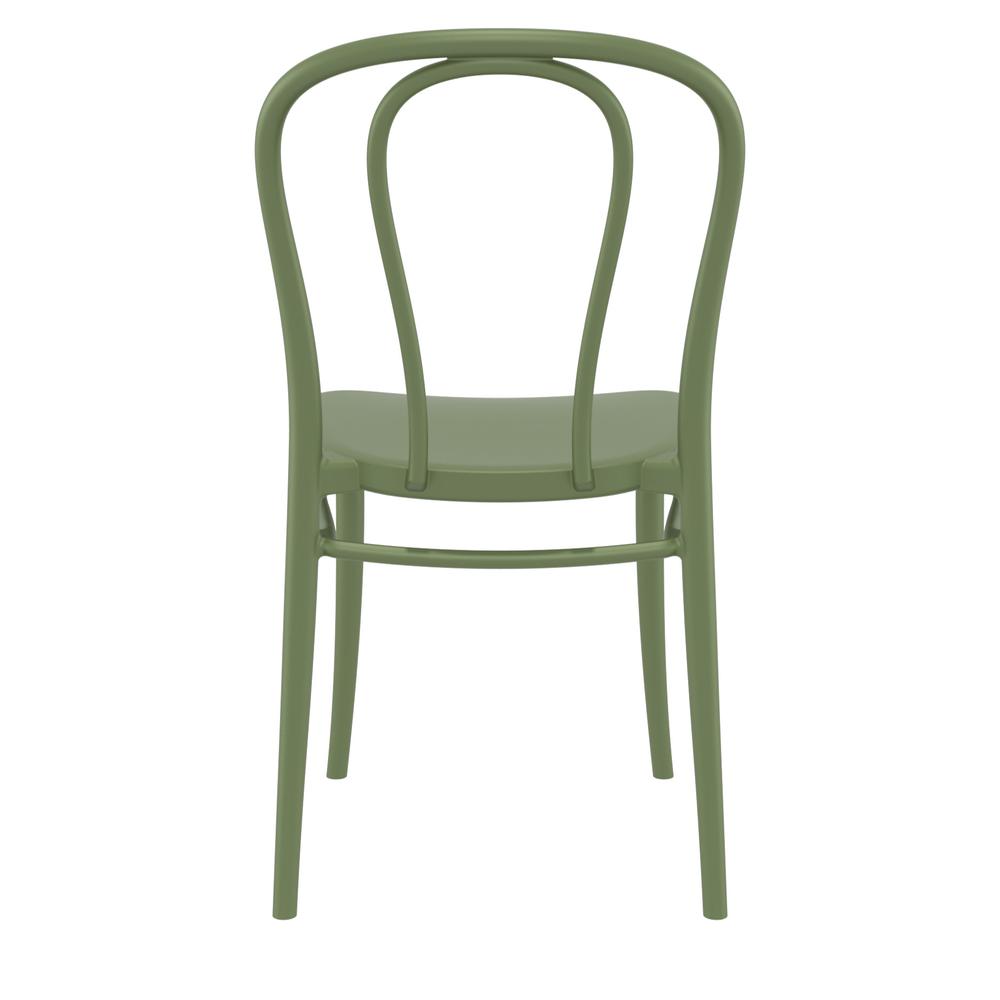 Victor Resin Outdoor Chair Olive Green, set of 2. Picture 5