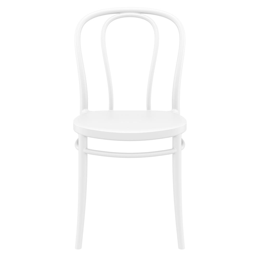 Victor Resin Outdoor Chair White, Set of 2. Picture 3