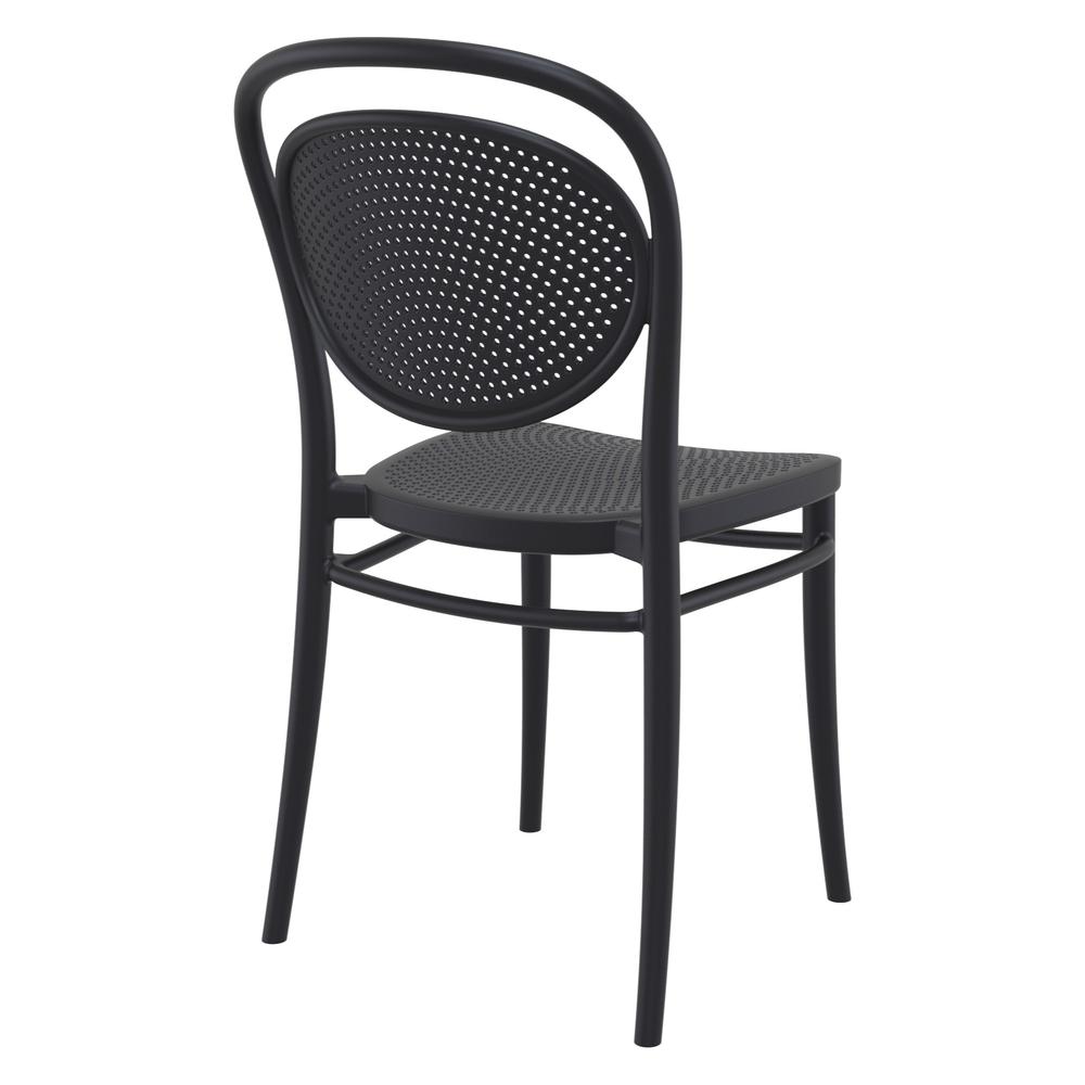 Marcel Resin Outdoor Chair Black, Set of 2. Picture 2