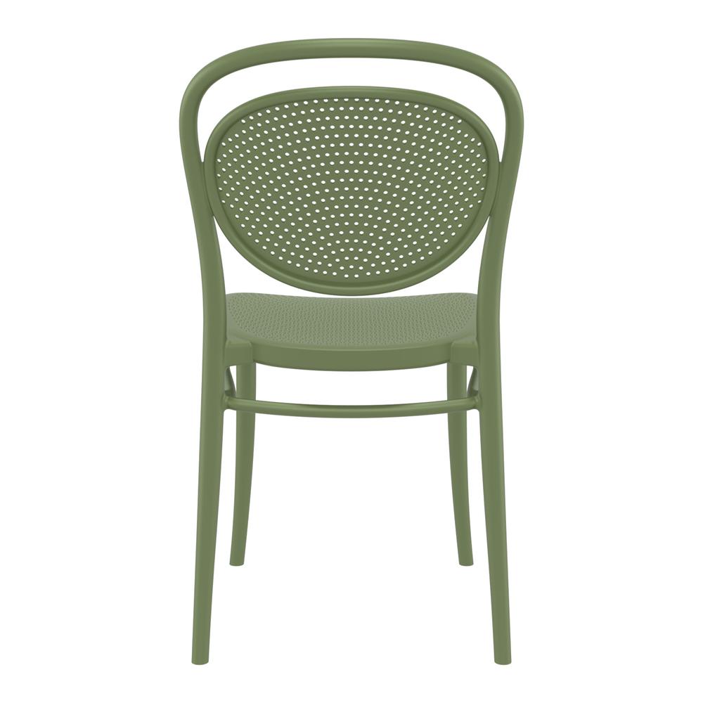 Marcel Resin Outdoor Chair Olive Green, Set of 2. Picture 5