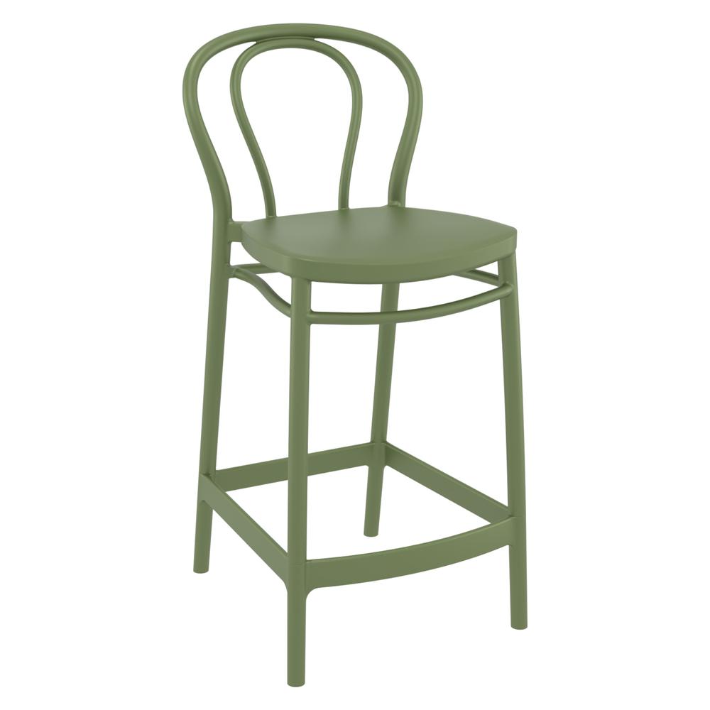 Victor Counter Stool Olive Green, Set of 2. Picture 1