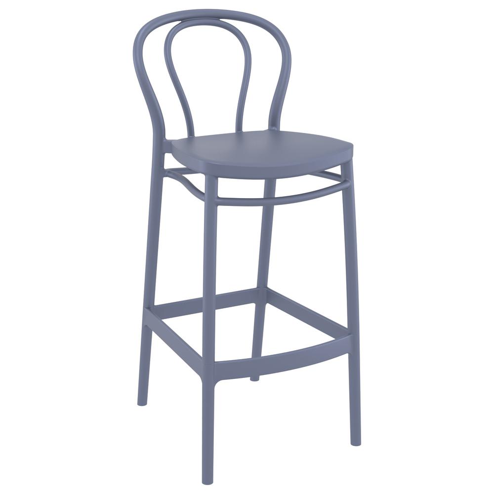 Victor Bar Stool Dark Gray, Set of 2. Picture 1