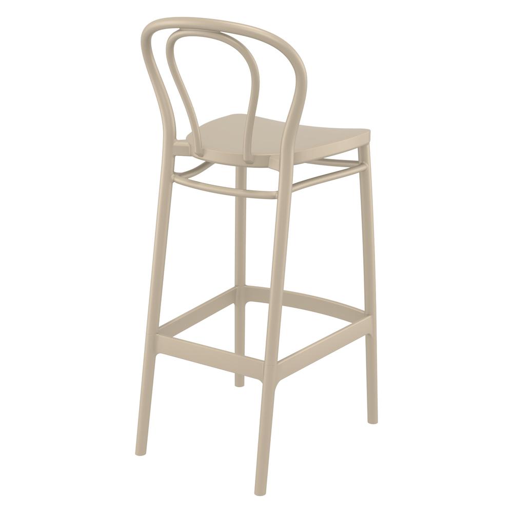Victor Bar Stool Taupe, Set of 2. Picture 2