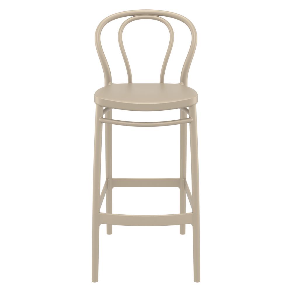 Victor Bar Stool Taupe, Set of 2. Picture 3