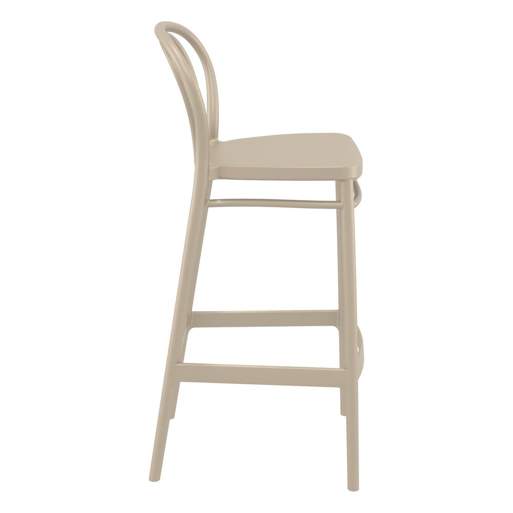 Victor Bar Stool Taupe, Set of 2. Picture 4