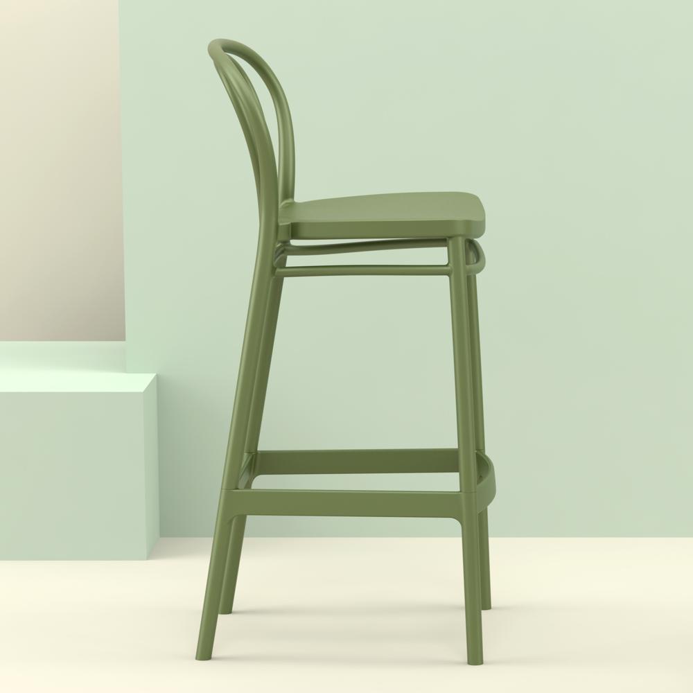 Victor Bar Stool Olive Green, Set of 2. Picture 7