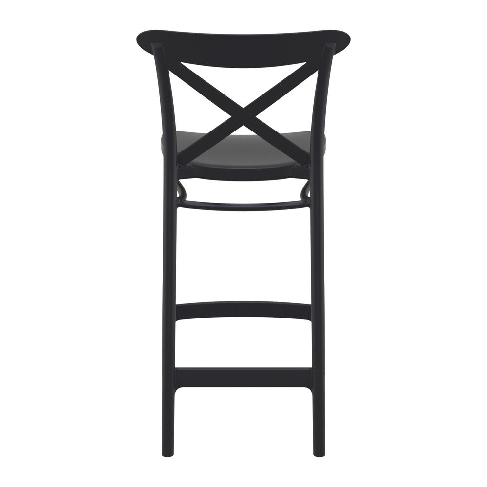 Cross Counter Stool Black, Set of 2. Picture 5