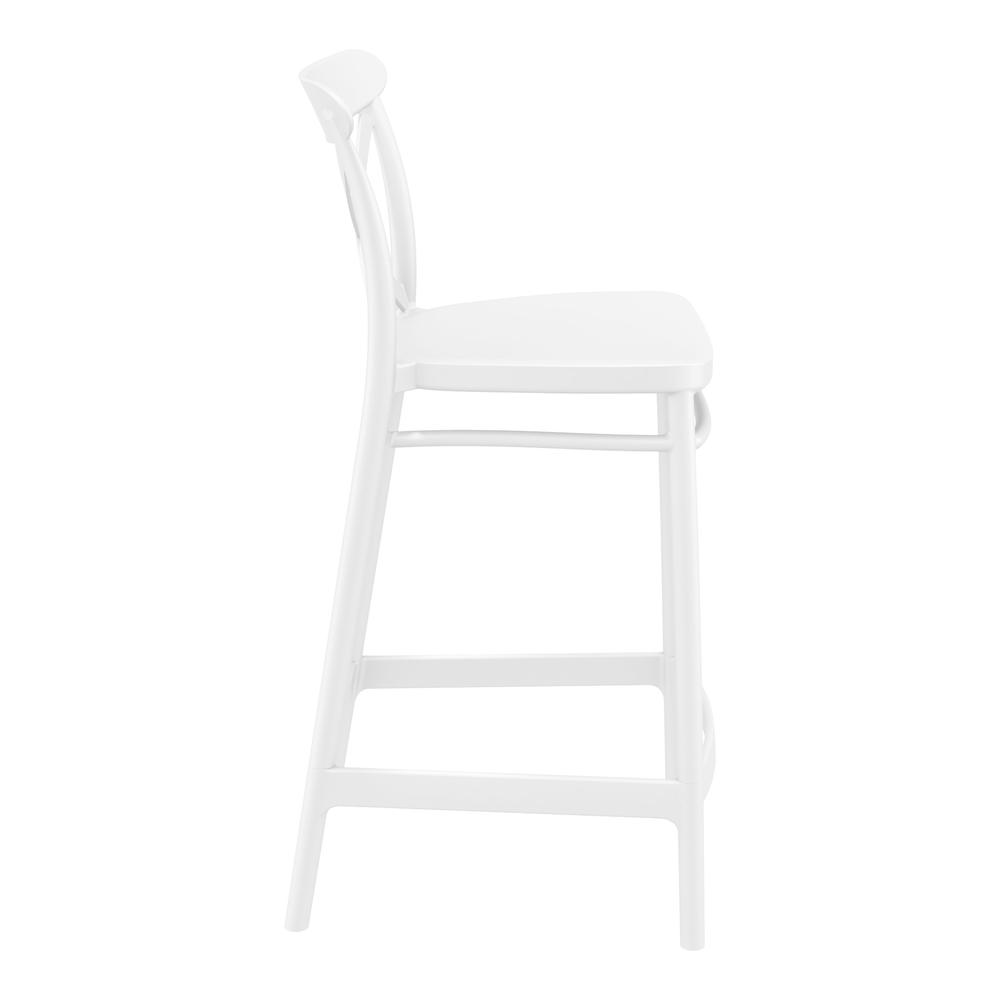 Cross Counter Stool White, Set of 2. Picture 4
