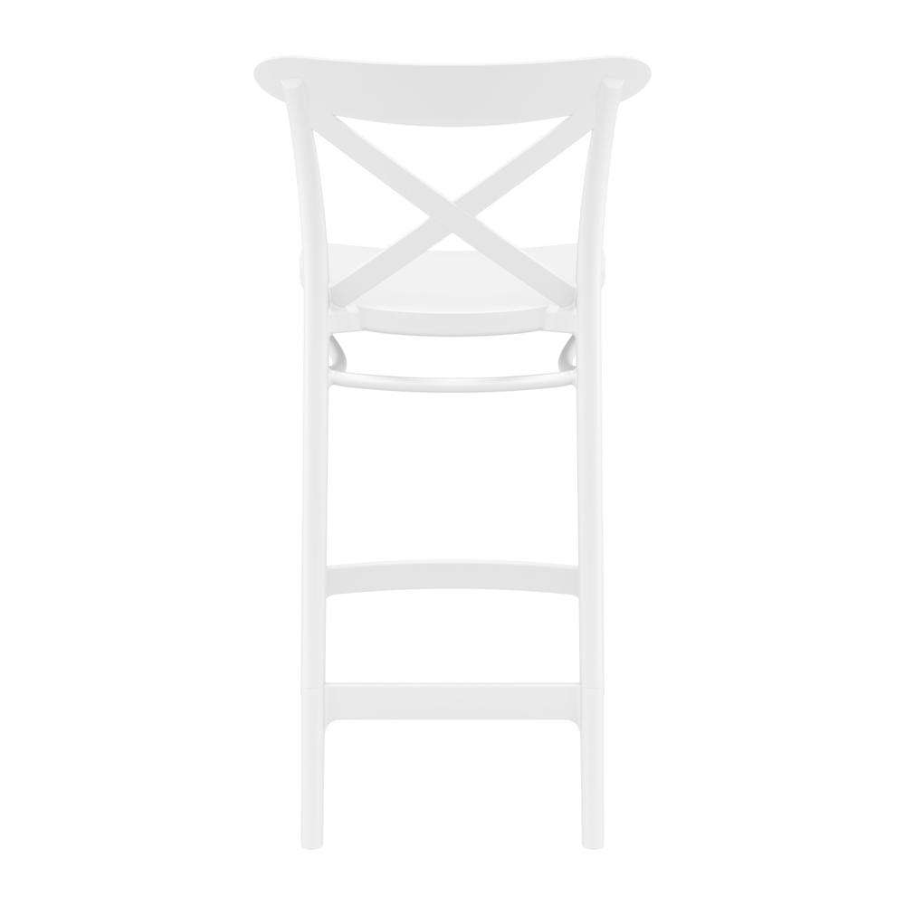 Cross Counter Stool White, Set of 2. Picture 5