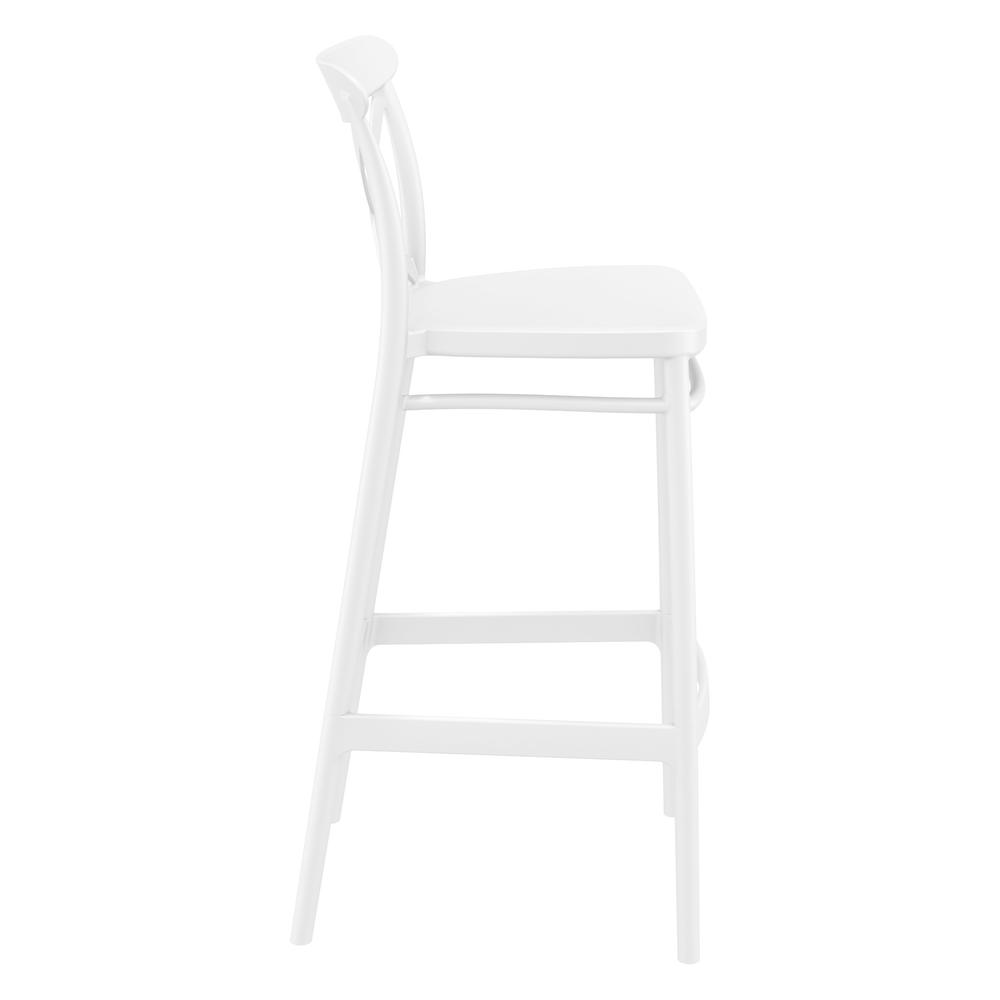 Cross Bar Stool White, Set of 2. Picture 4