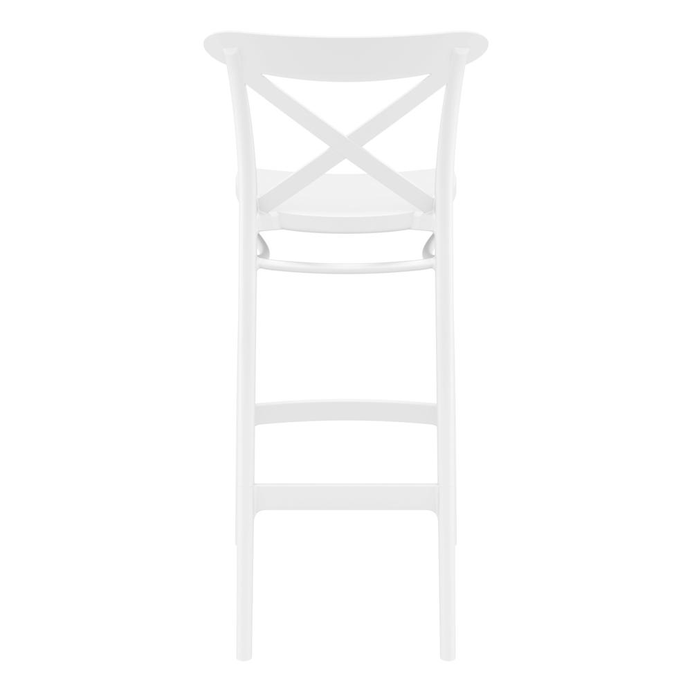 Cross Bar Stool White, Set of 2. Picture 5