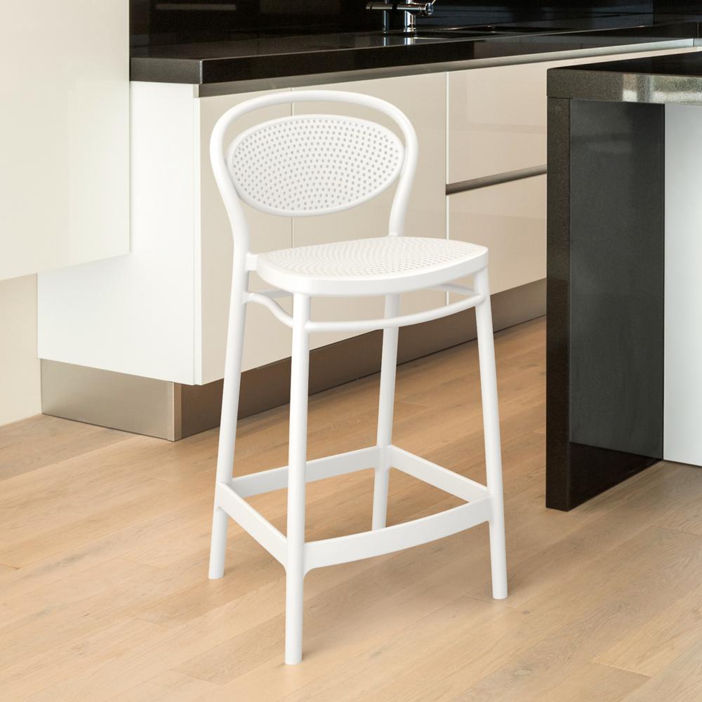 Marcel Counter Stool White, Set of 2. Picture 6