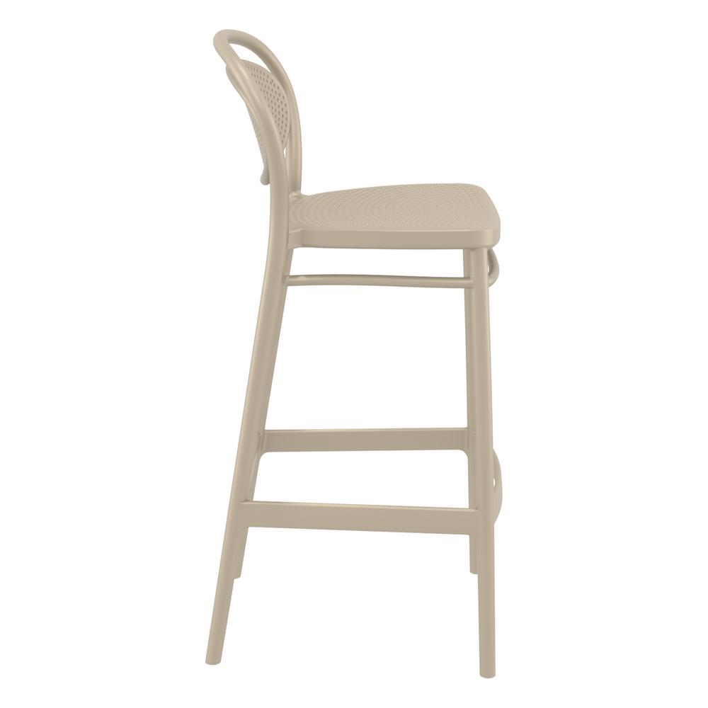 Marcel Bar Stool Taupe, Set of 2. Picture 4