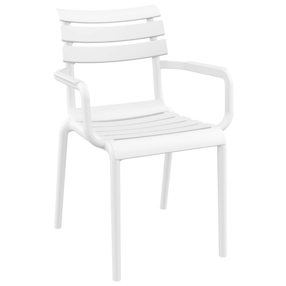 Paris Resin Outdoor Arm Chair White. Picture 1