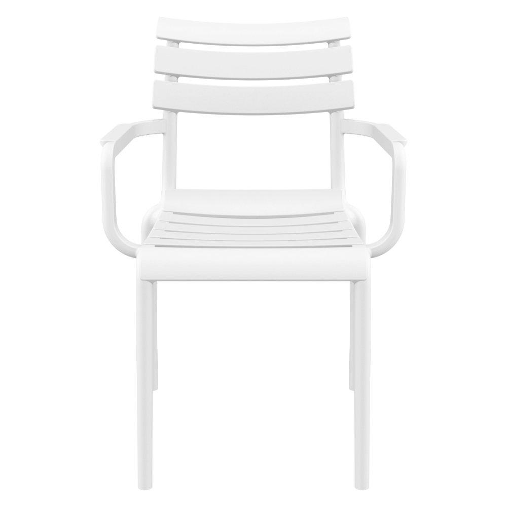 Paris Resin Outdoor Arm Chair White. Picture 4