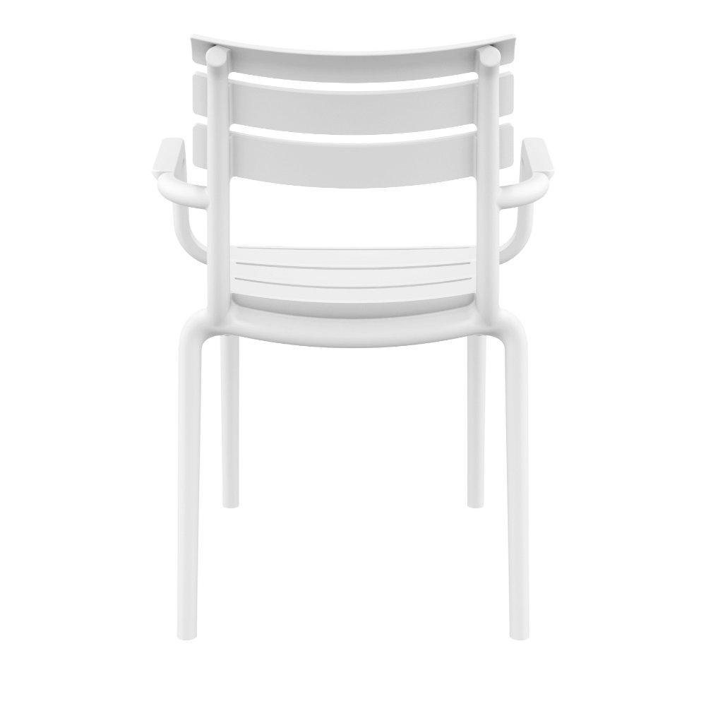 Paris Resin Outdoor Arm Chair White. Picture 5