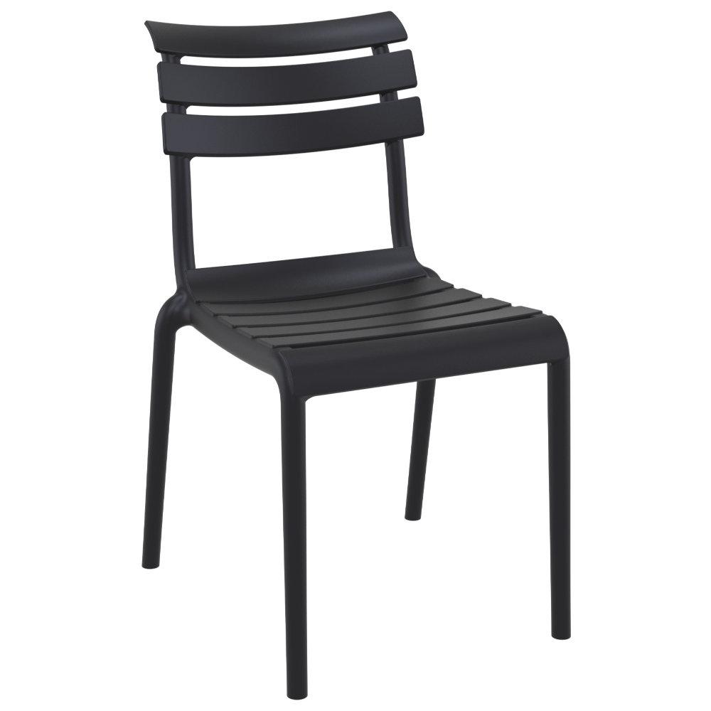 Helen Resin Outdoor Chair Black. Picture 1