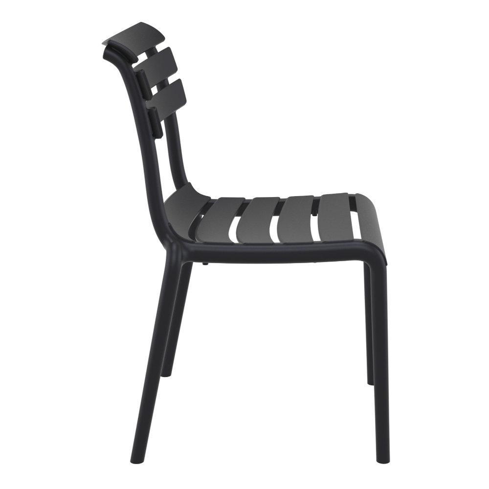 Helen Resin Outdoor Chair Black. Picture 3