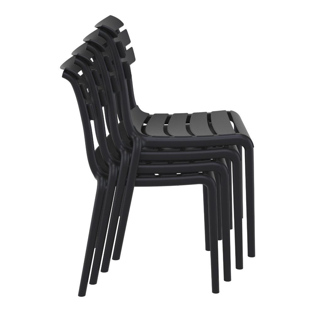 Helen Resin Outdoor Chair Black. Picture 6